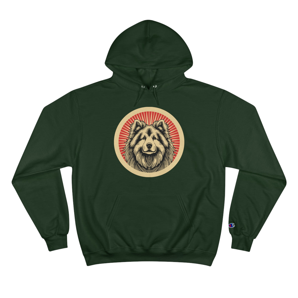 Eurasier Champion Hoodie — Dark Green