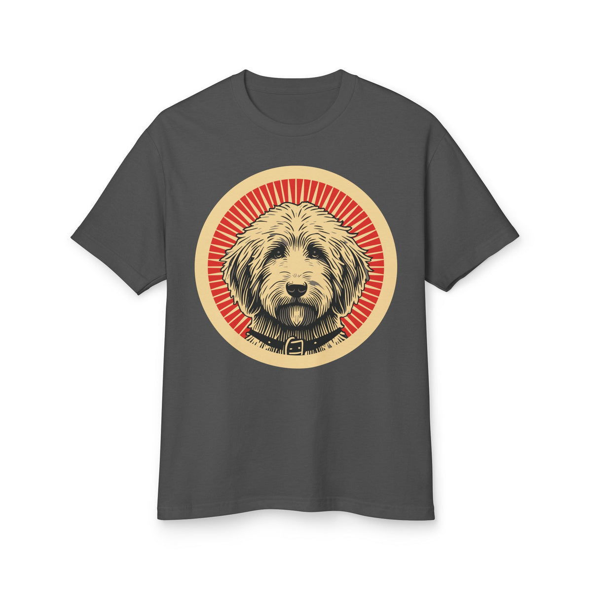 Goldendoodle Heavyweight Tee — Faded Black