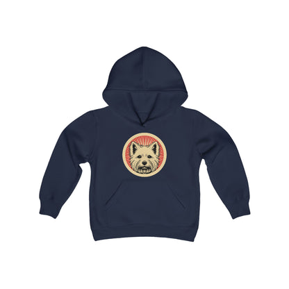 West Highland White Terrier Heavy Hoodie for Kids