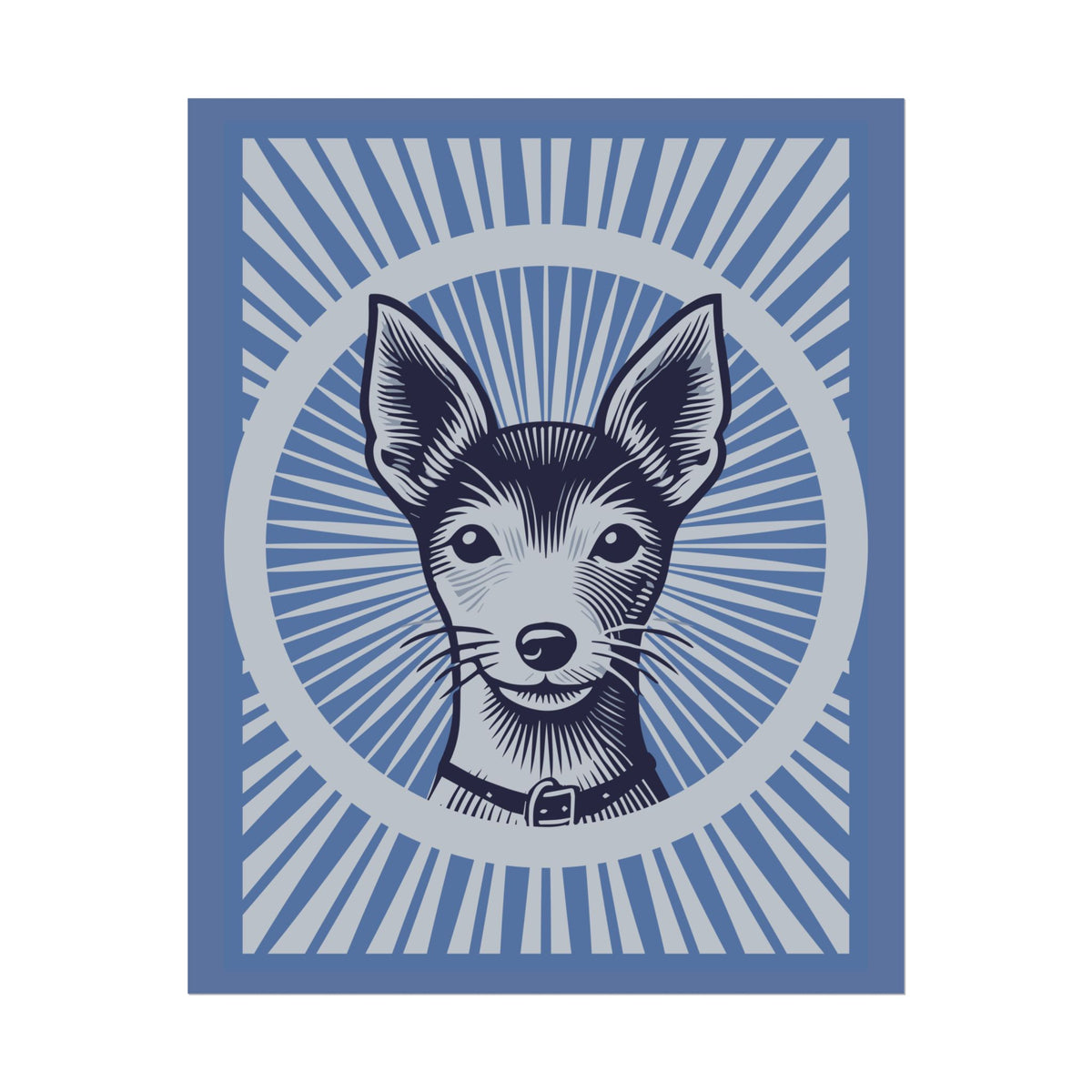 Toy Fox Terrier Art Print — 16" x 20" (Vertical)