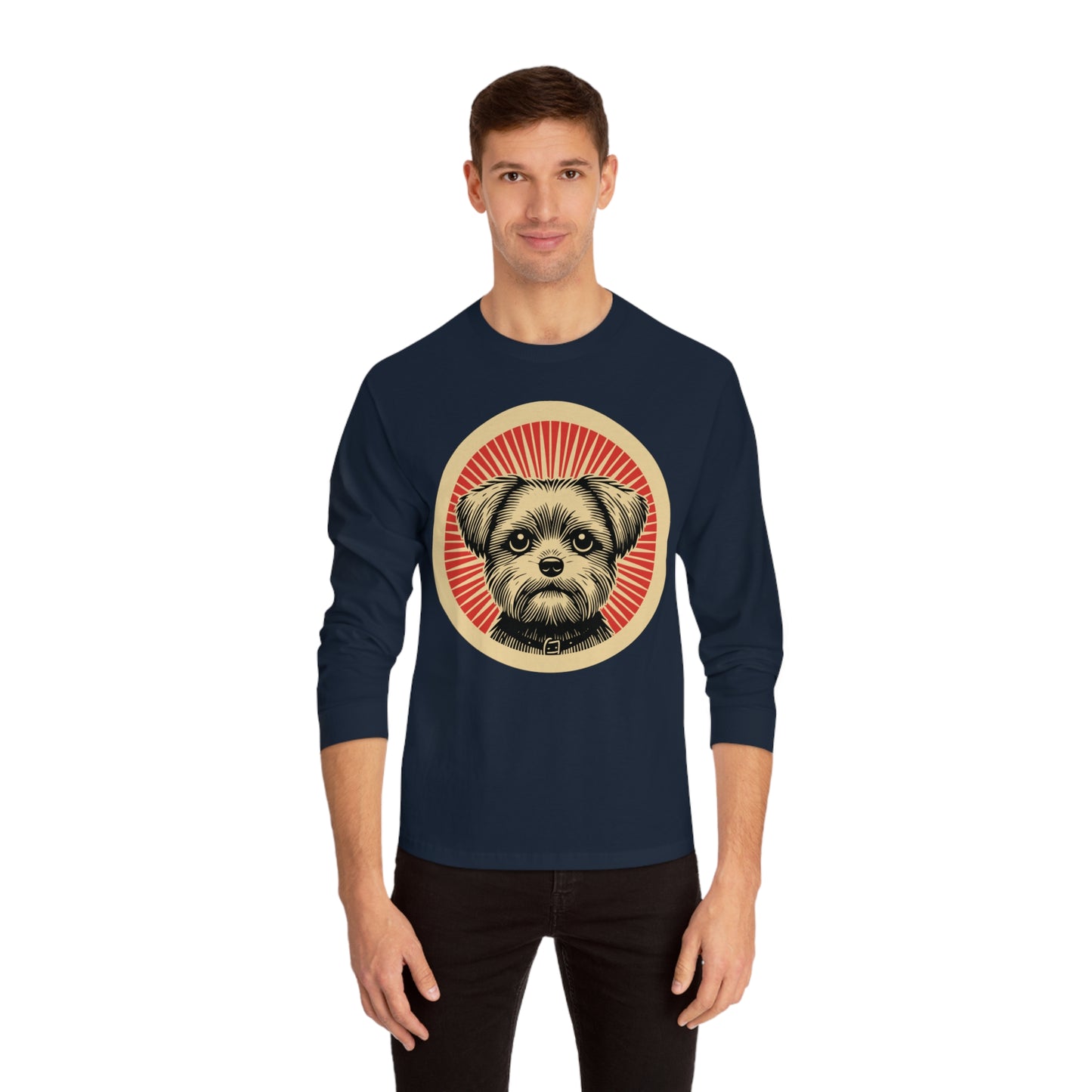 Shorkie Long Sleeve Tee for Adults