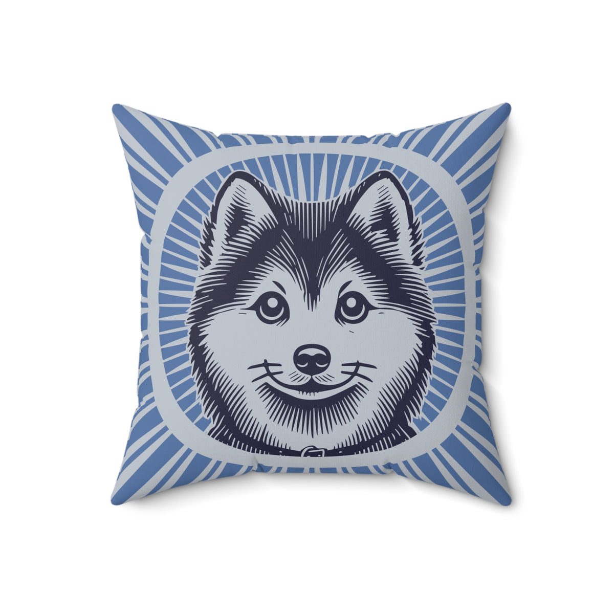 Pomsky Pillow — 18" × 18"