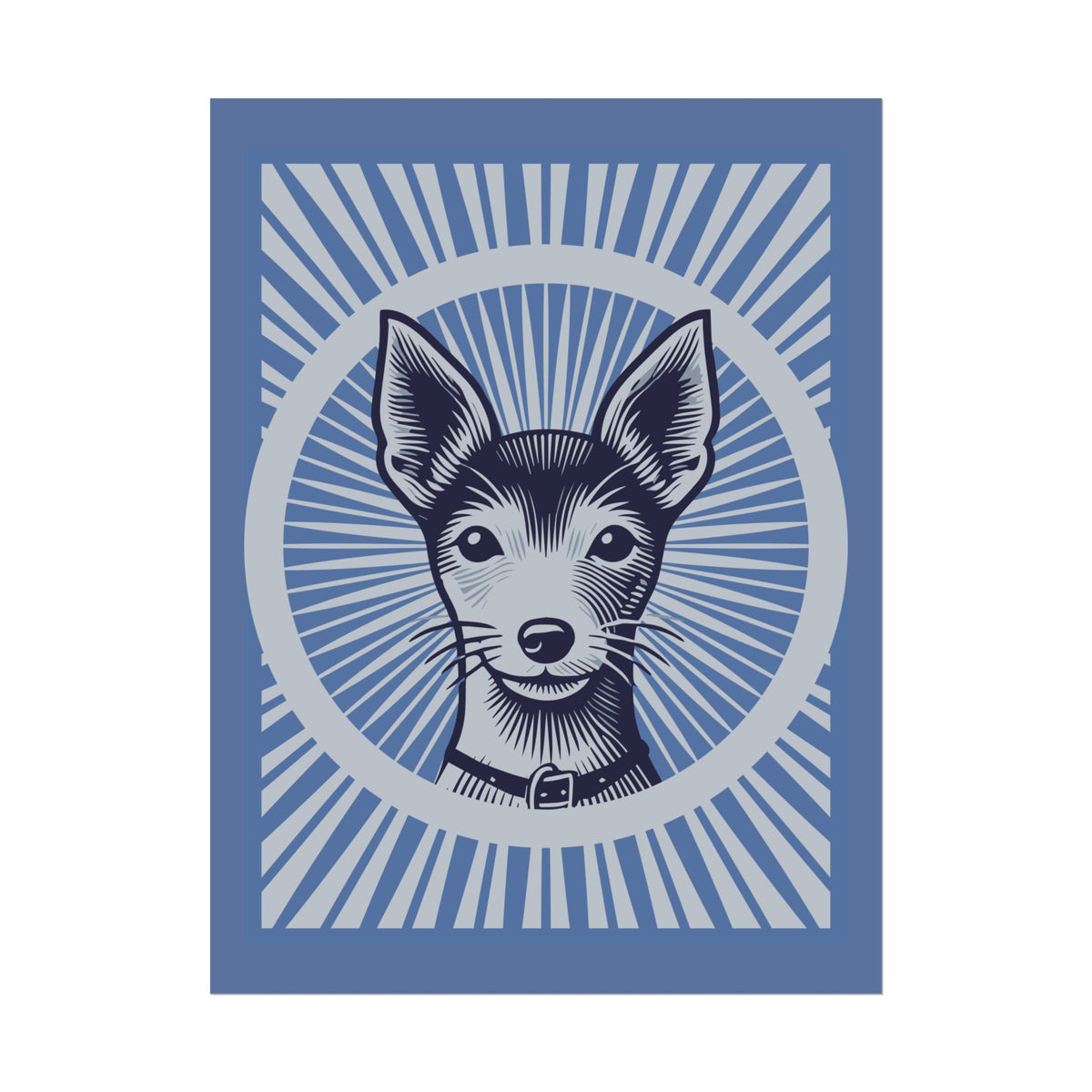 Toy Fox Terrier Art Print — 24" x 32" (Vertical)
