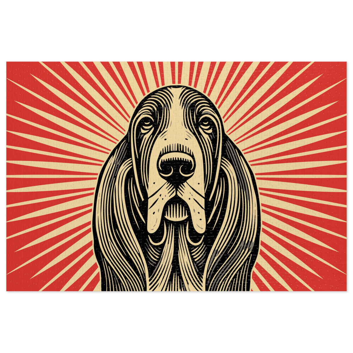 Basset Hound Jigsaw Puzzle — 29.25" × 19.75" (1000 pcs)