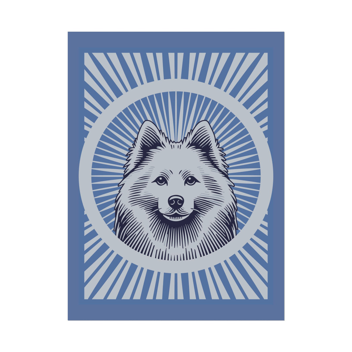 American Eskimo Dog Art Print — 18″ x 24″ (Vertical)