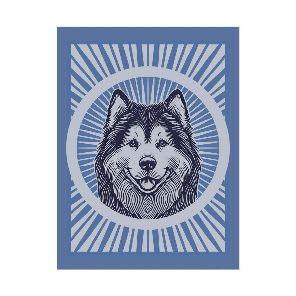 Alaskan Malamute Art Print — 24" x 32" (Vertical)