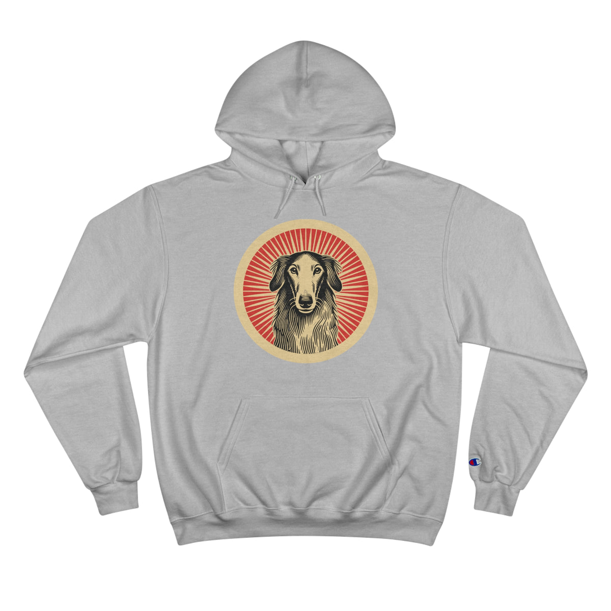 Borzoi Champion Hoodie — Light Steel