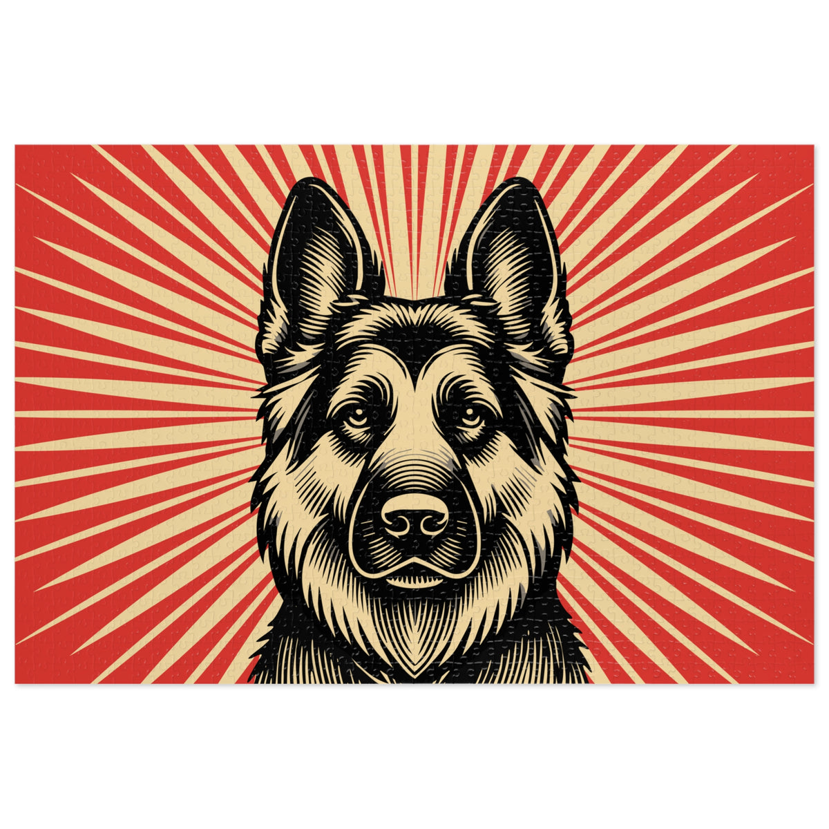 German Shepherd Jigsaw Puzzle — 29.25" × 19.75" (1000 pcs)