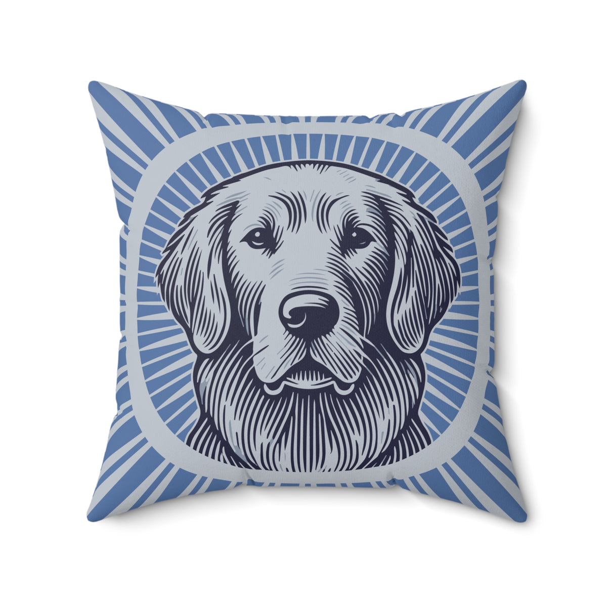 Golden Retriever Pillow — 20" × 20"