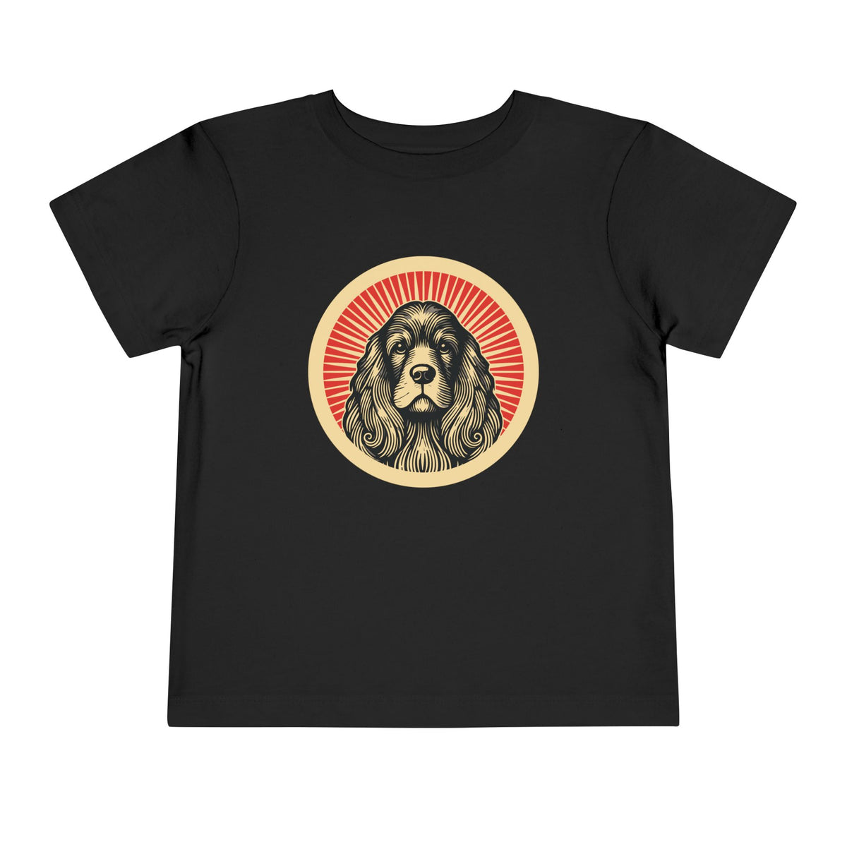 American Cocker Spaniel Toddler Tee — Black