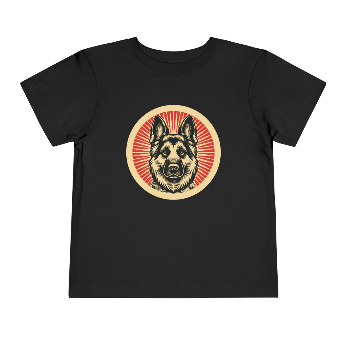 German Shepherd Toddler Tee — Black
