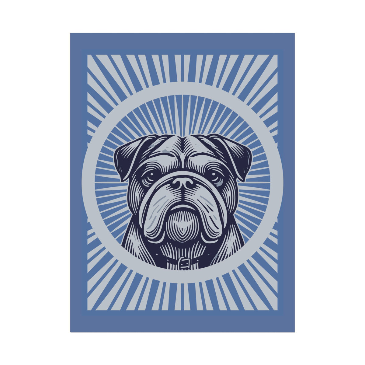 Bulldog Art Print — 18″ x 24″ (Vertical)