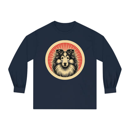 Shetland Sheepdog Long Sleeve Tee for Adults