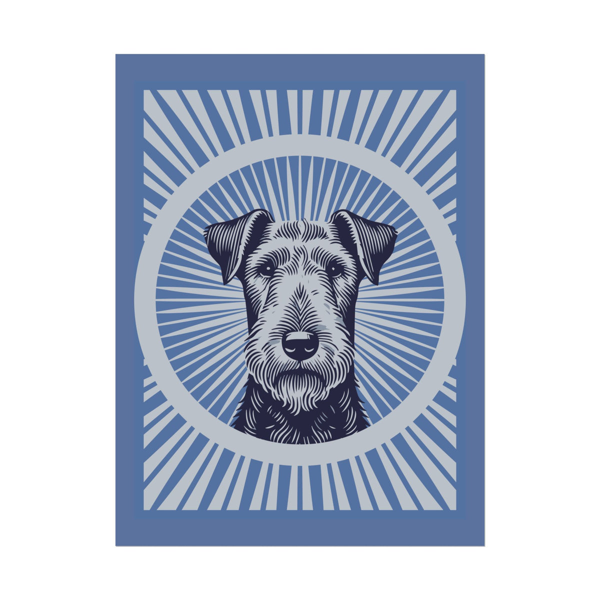 Airedale Terrier Art Print — 24" x 32" (Vertical)