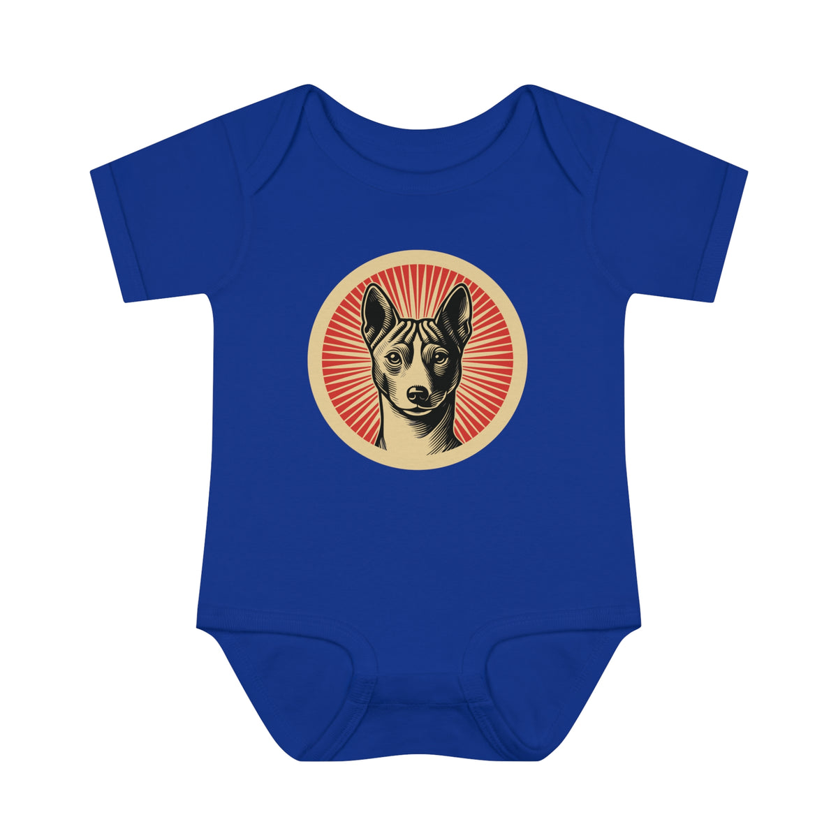 Basenji Baby Bodysuit — Royal