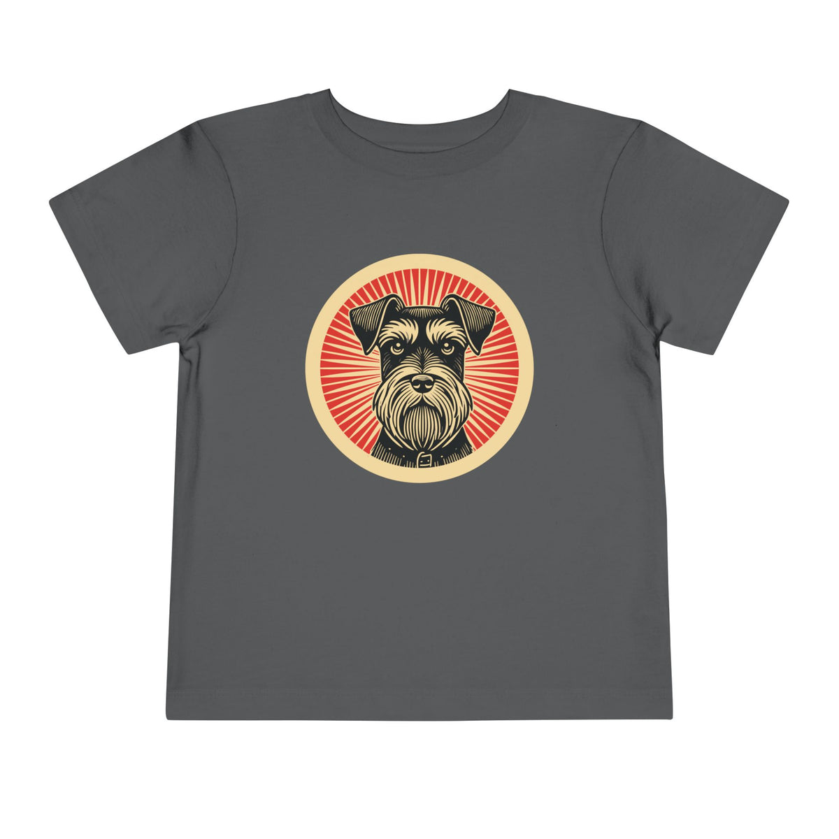 Miniature Schnauzer Toddler Tee — Asphalt