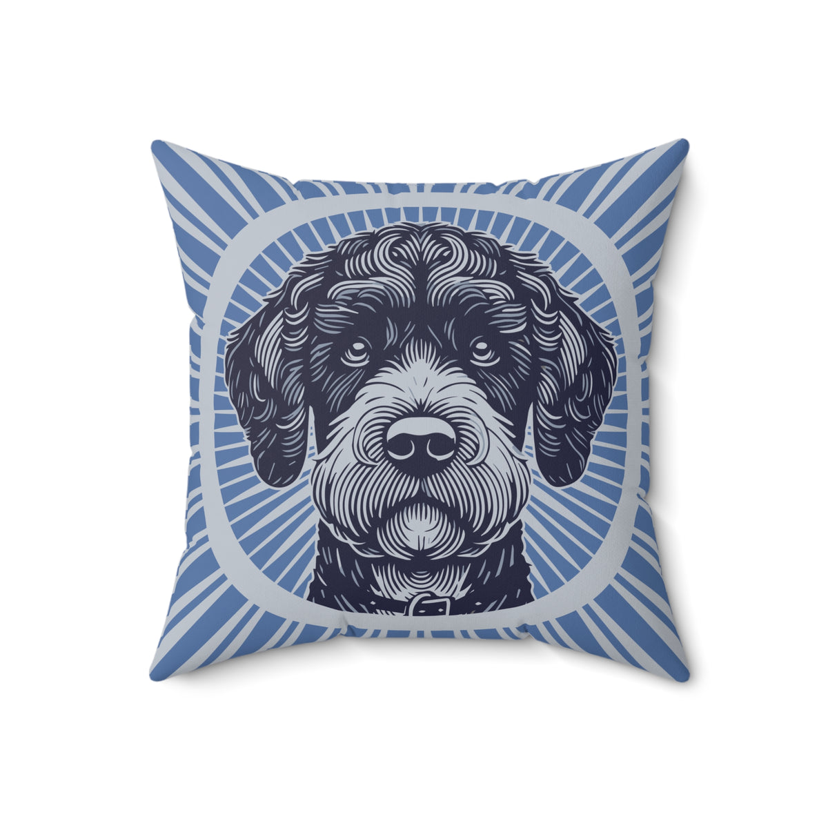 Boxerdoodle Pillow — 18" × 18"