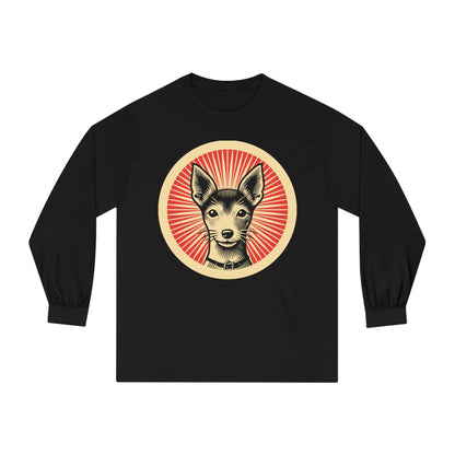 Toy Fox Terrier Long Sleeve Tee for Adults