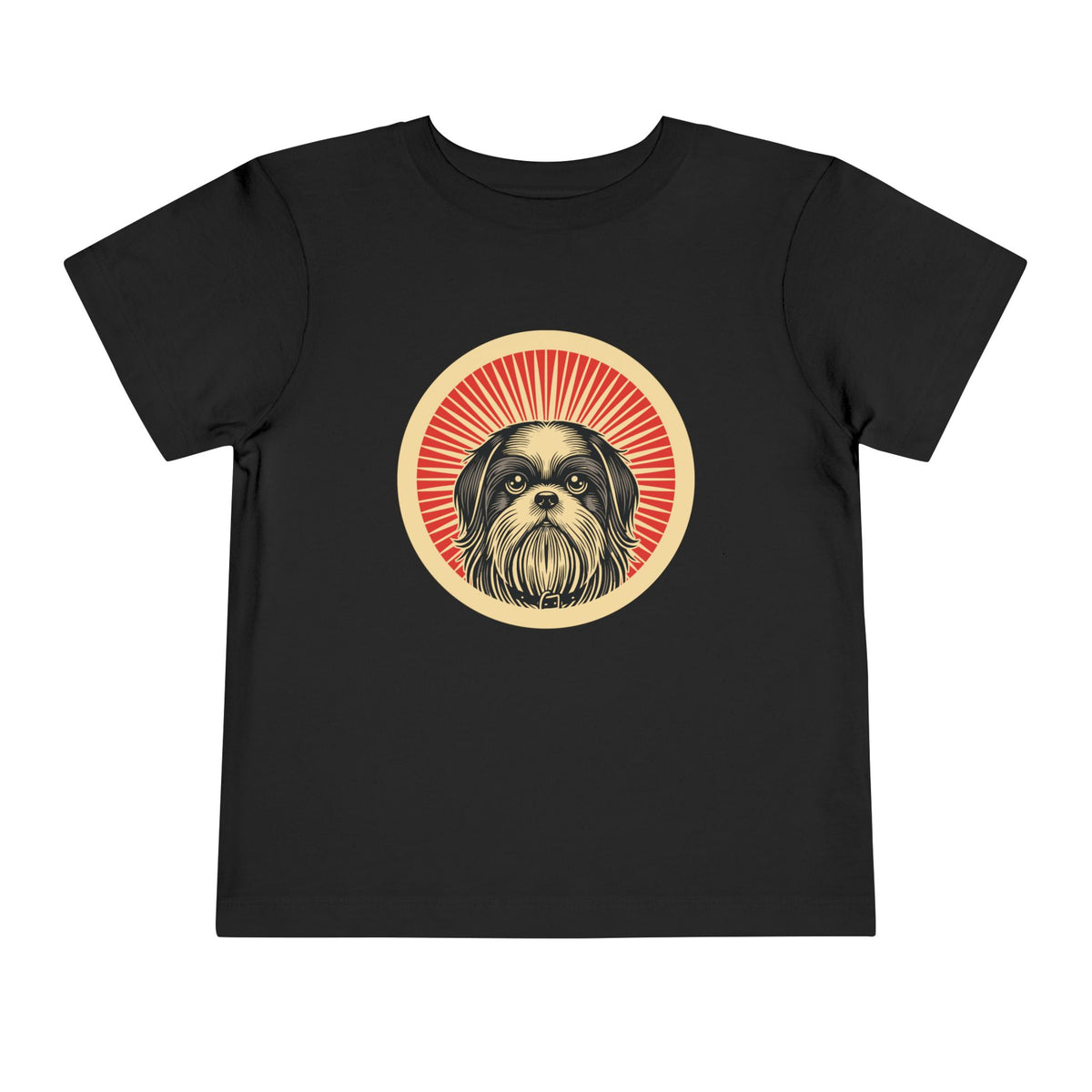 Shih Tzu Toddler Tee — Black