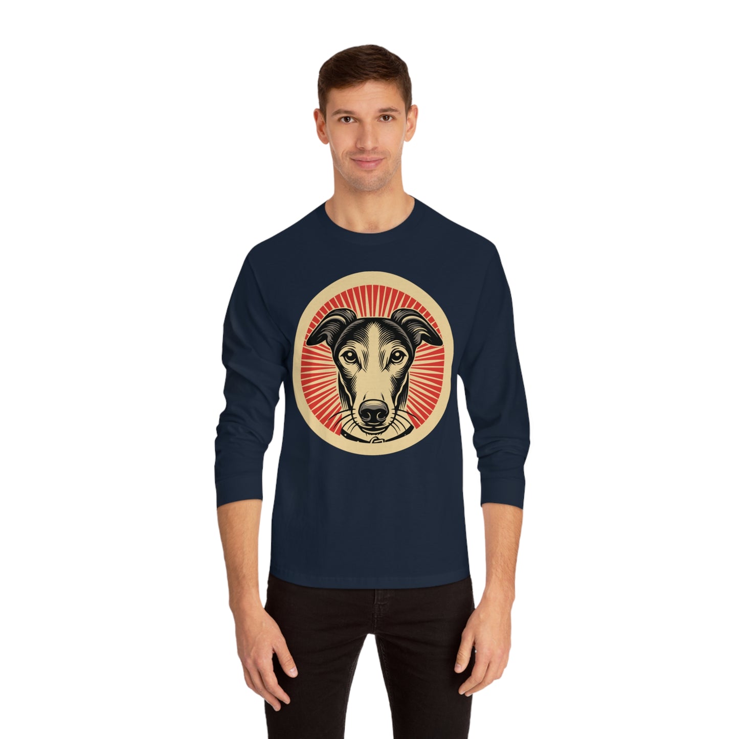 Greyhound Long Sleeve Tee for Adults