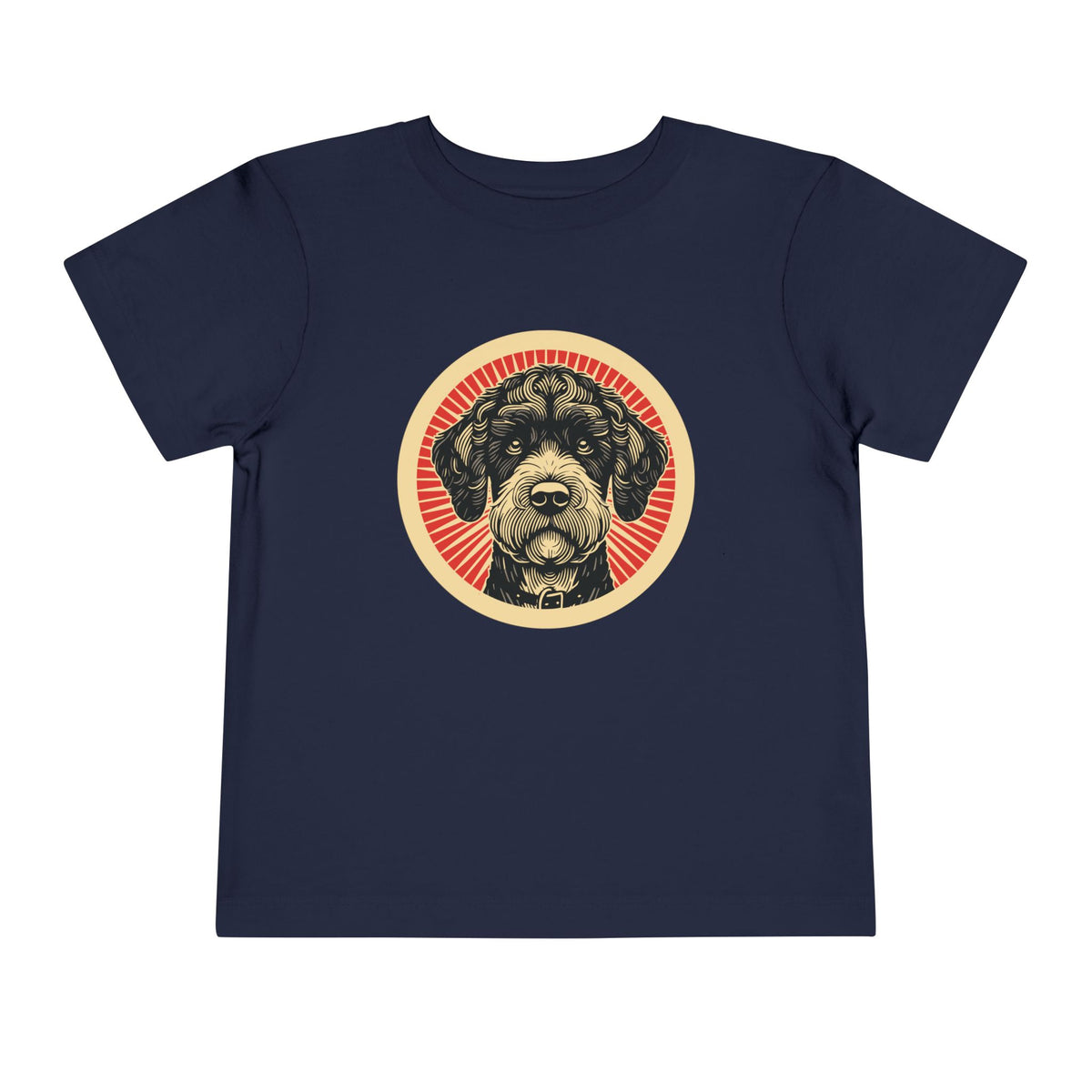 Boxerdoodle Toddler Tee — Navy