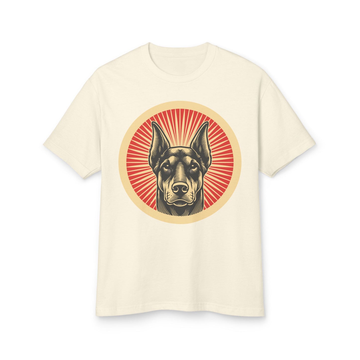Doberman Pinscher Heavyweight Cotton T-Shirt for Adults