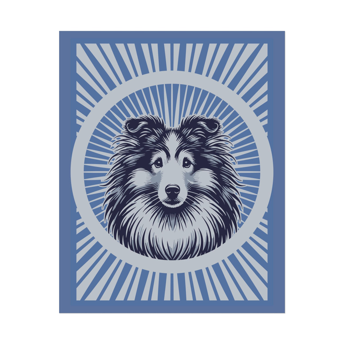 Shetland Sheepdog Art Print — 16" x 20" (Vertical)