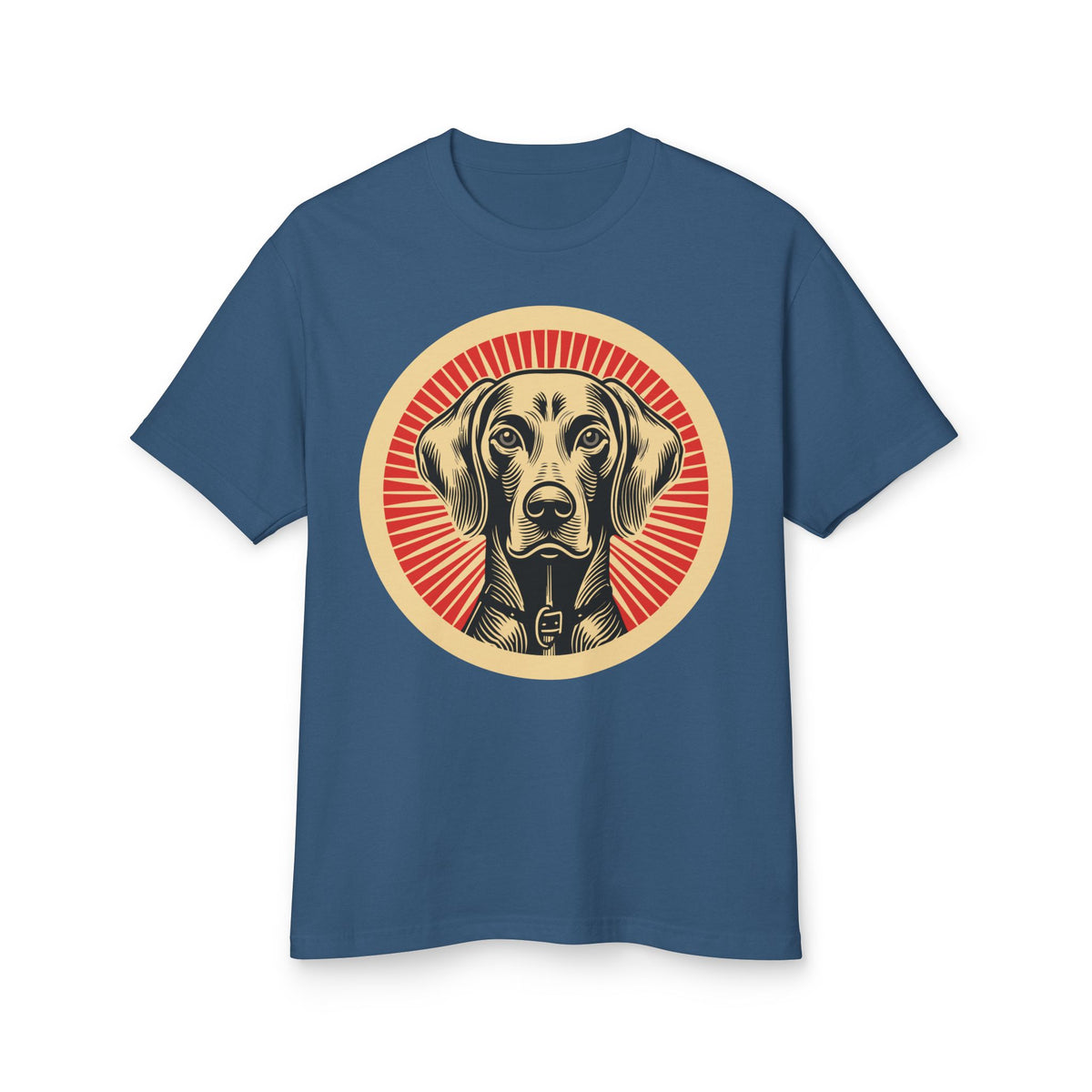 Weimaraner Heavyweight Tee — Faded Navy