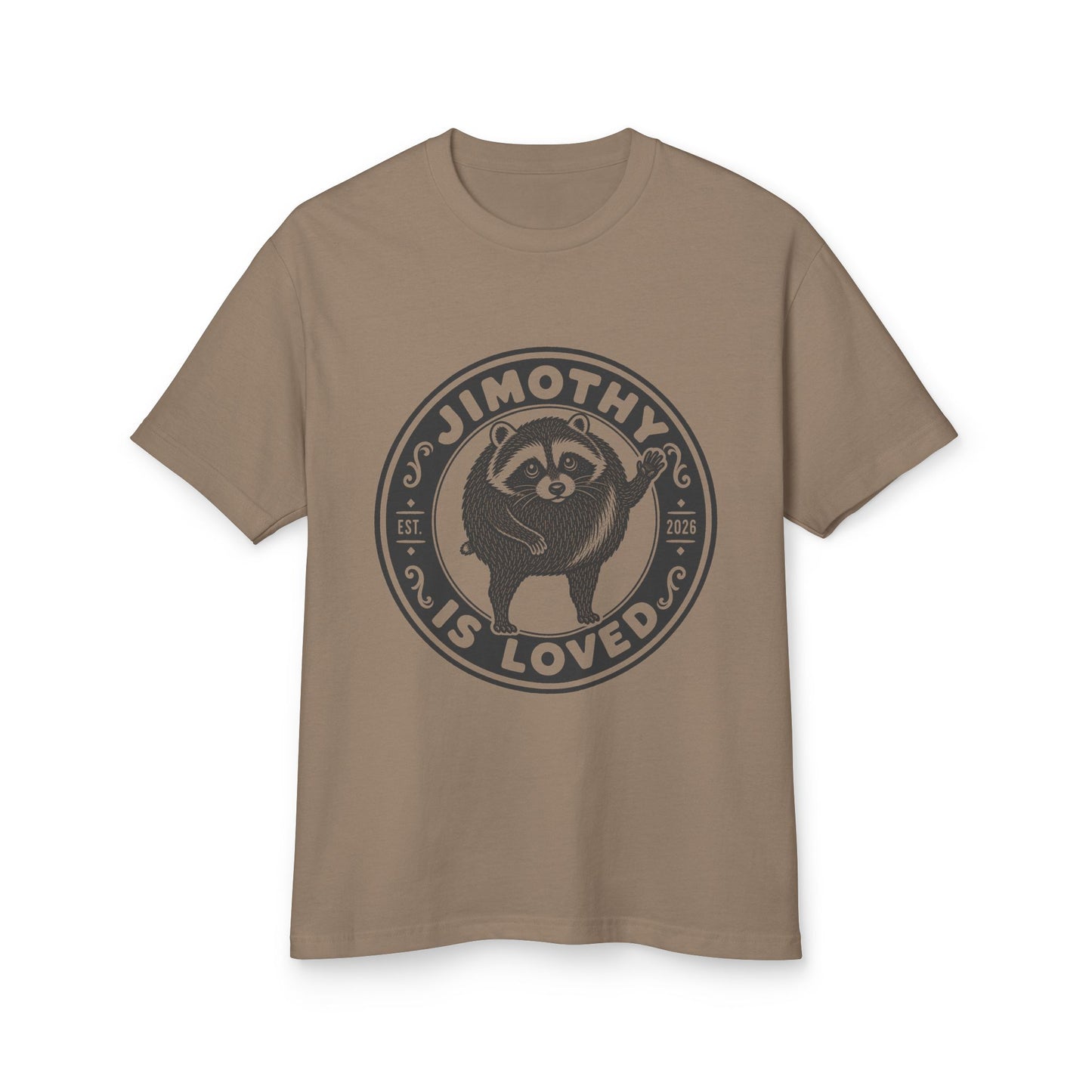 Jimothy the Round Raccoon Heavyweight Tee