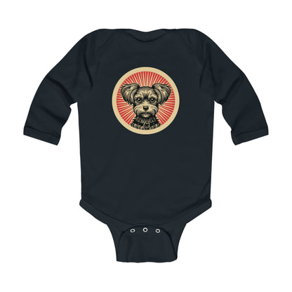Yorkipoo Long Sleeve Bodysuit for Infants