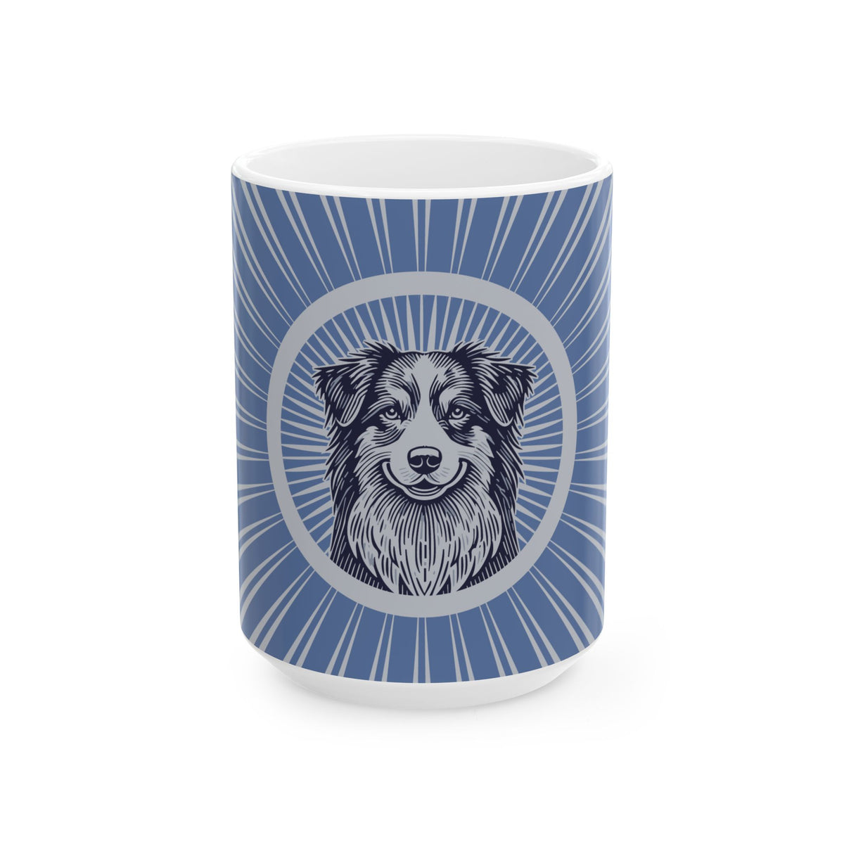 Australian Shepherd Ceramic Mug — 15oz