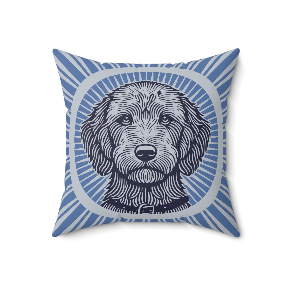 Labradoodle Pillow — 18" × 18"