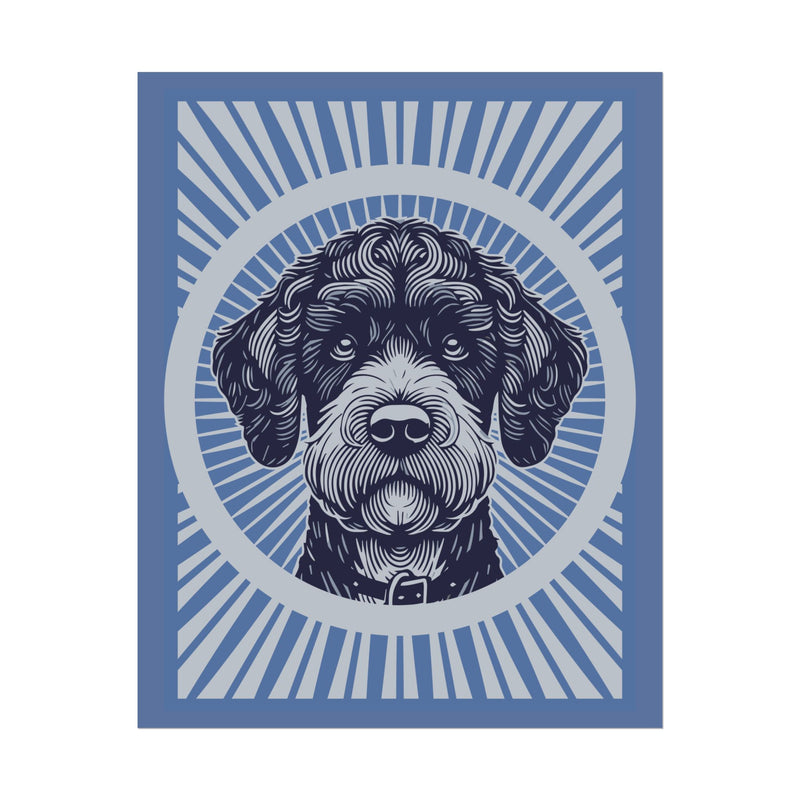 Boxerdoodle Art Print