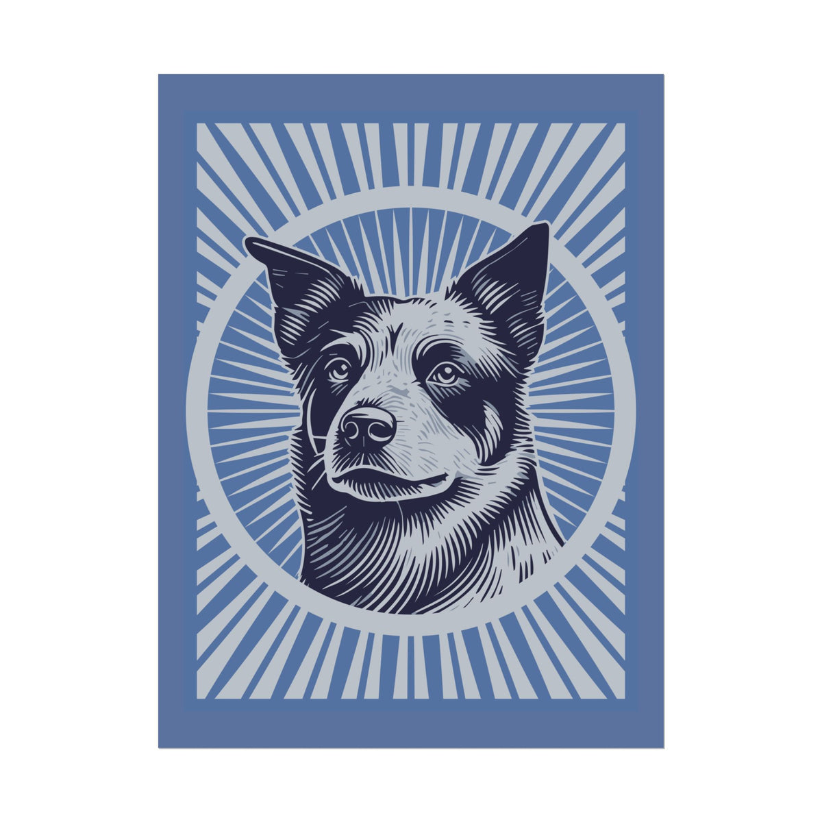 Australian Cattle Dog Art Print — 24" x 32" (Vertical)