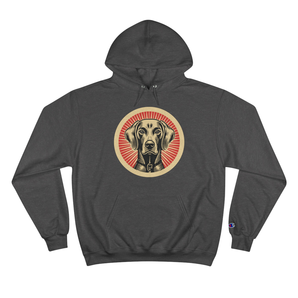 Weimaraner Champion Hoodie — Charcoal Heather