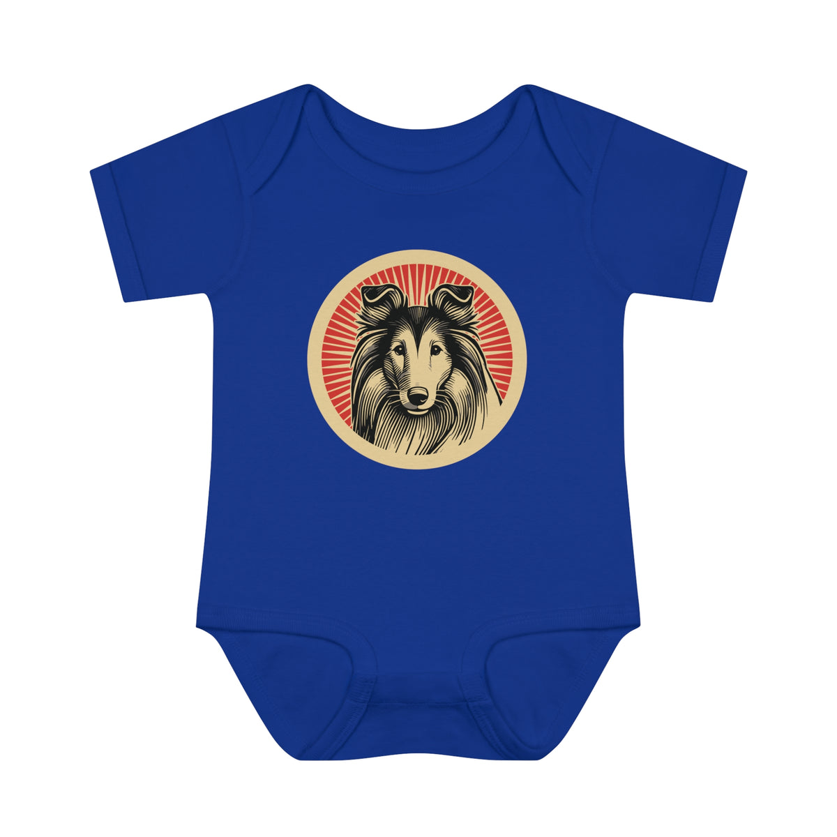 Collie Baby Bodysuit — Royal