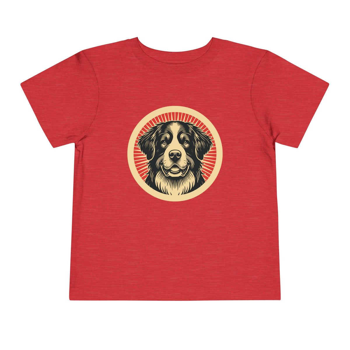 Bernese Mountain Dog Toddler Tee — Heather Red