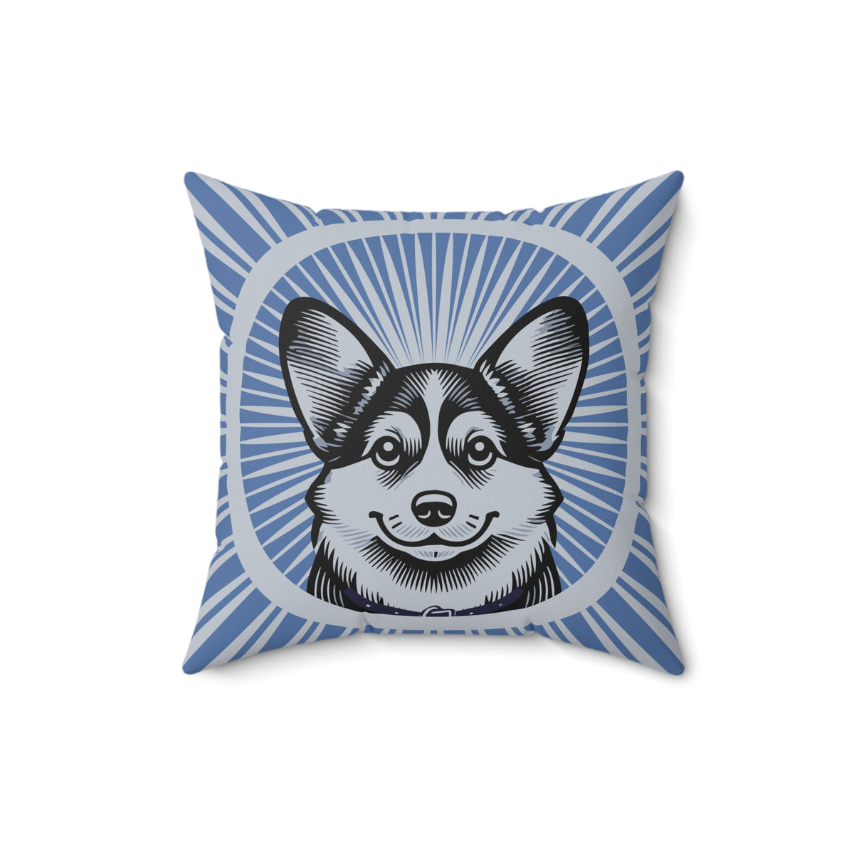 Pembroke Welsh Corgi Pillow — 16" × 16"