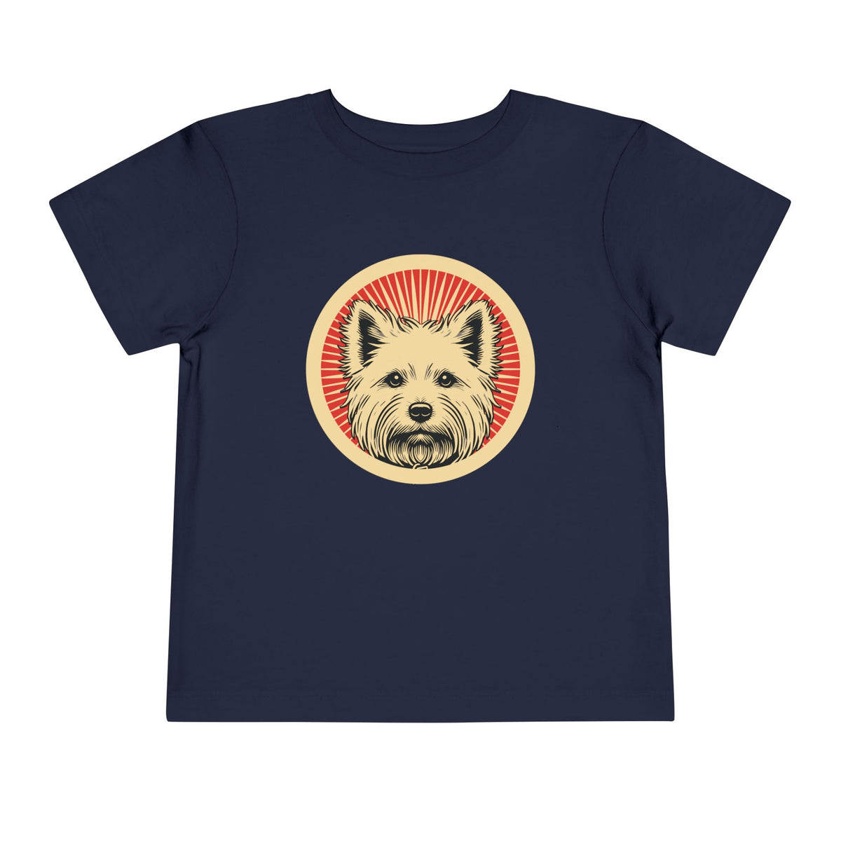 West Highland White Terrier Toddler Tee — Navy