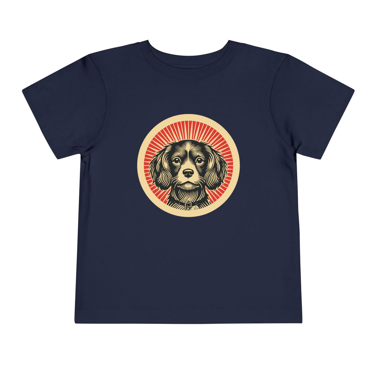 Cavachon Toddler Tee — Navy