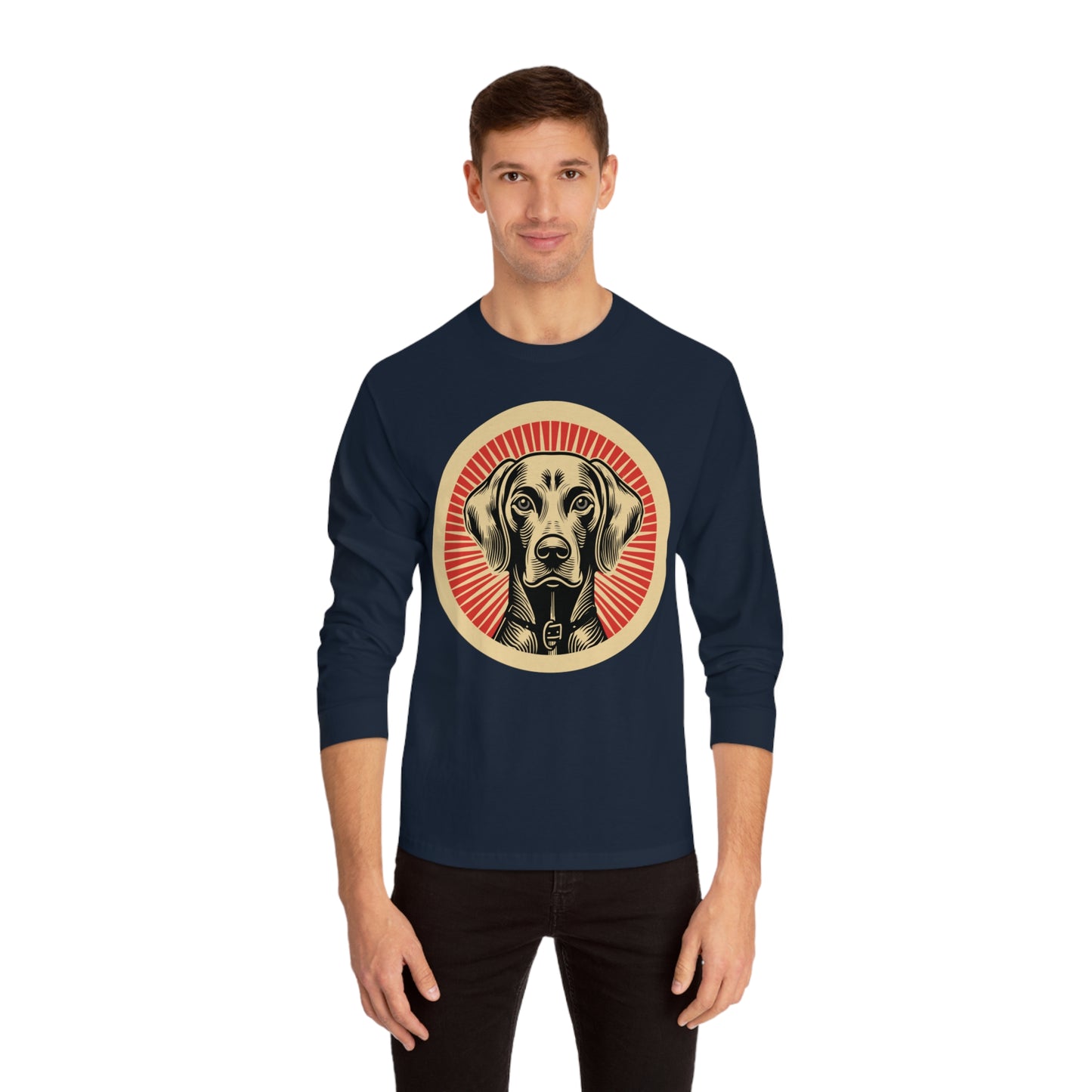 Weimaraner Long Sleeve Tee for Adults