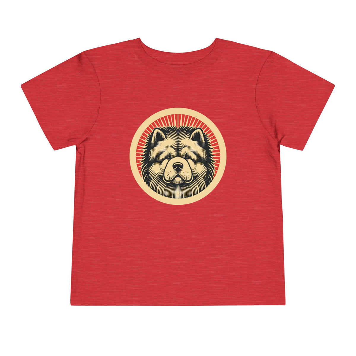 Chow Chow Toddler Tee — Heather Red