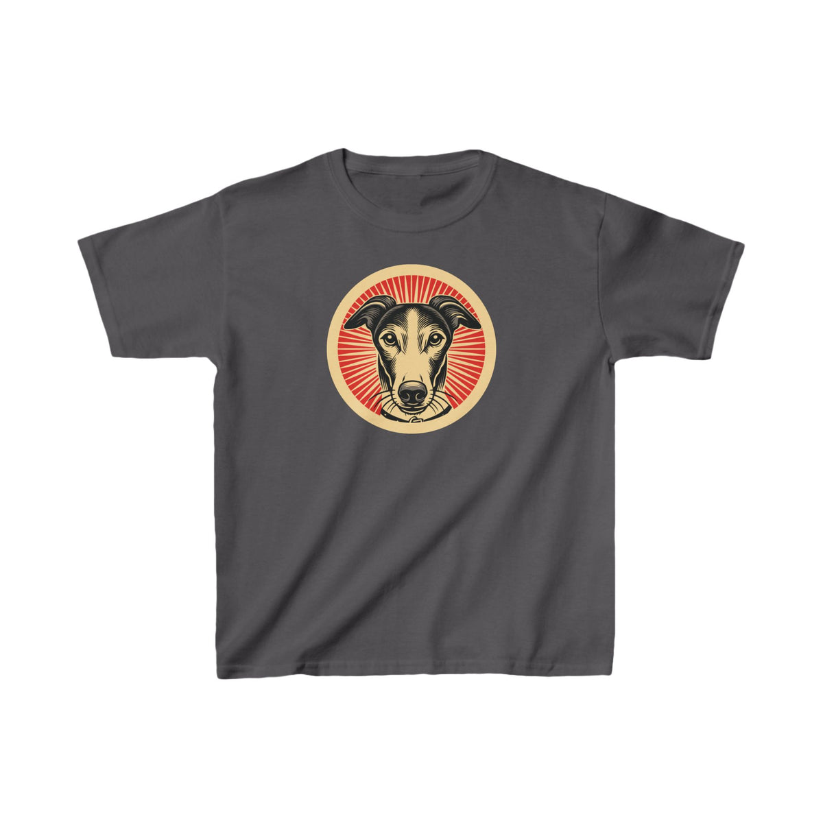 Greyhound Kids Tee — Charcoal