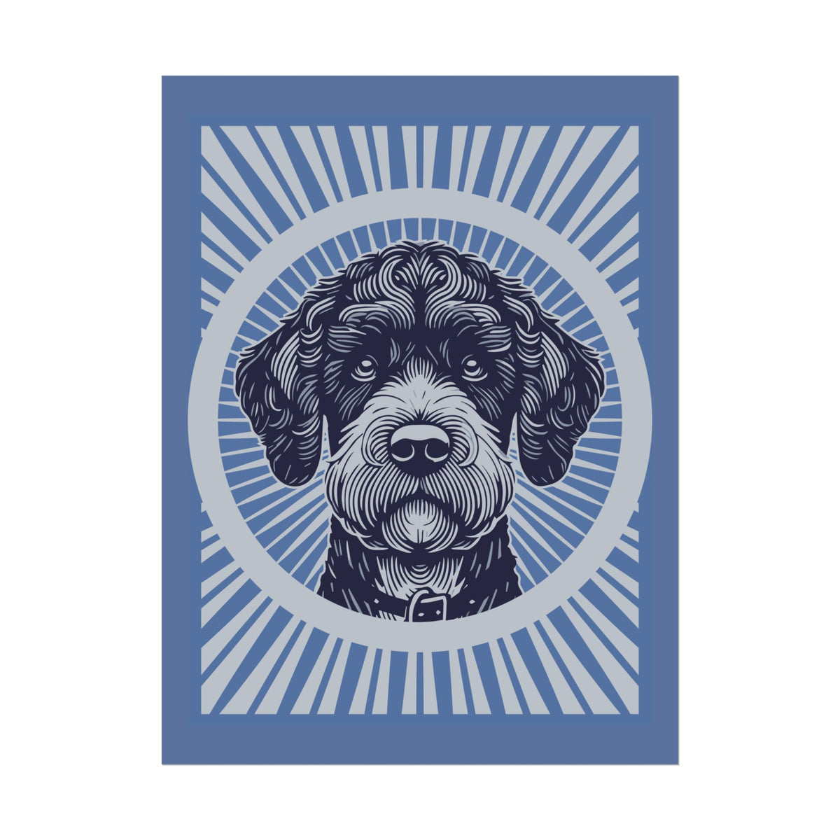 Boxerdoodle Art Print — 18″ x 24″ (Vertical)