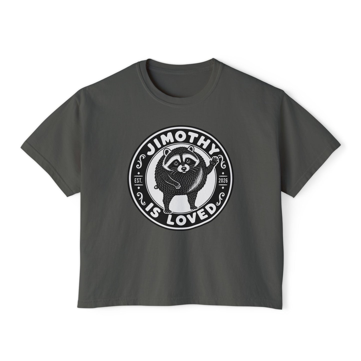 Jimothy the Round Raccoon Boxy Tee