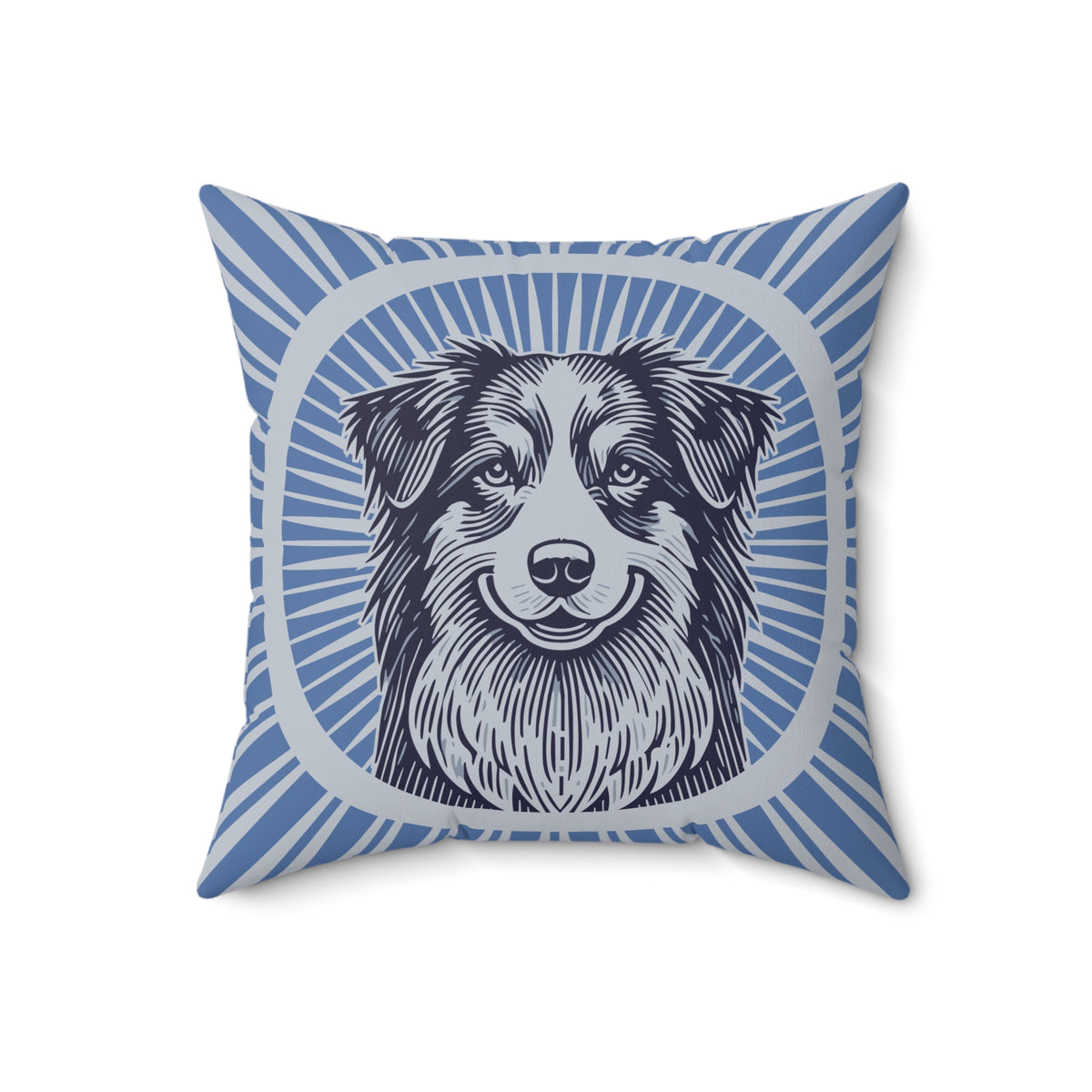 Australian Shepherd Pillow — 18" × 18"