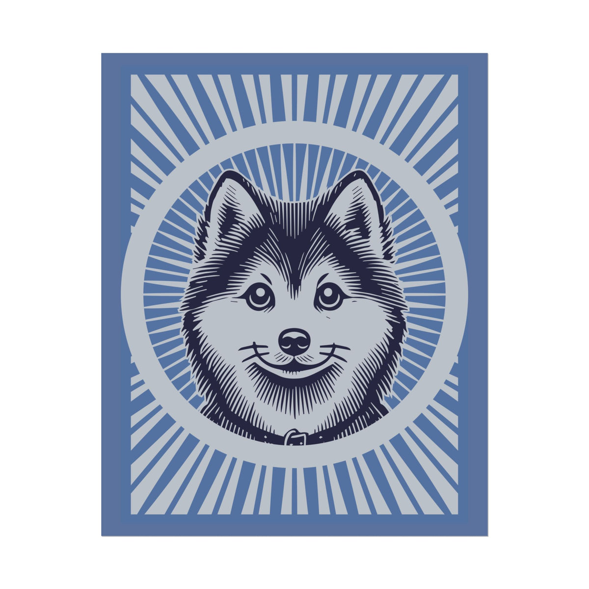Pomsky Art Print — 16" x 20" (Vertical)