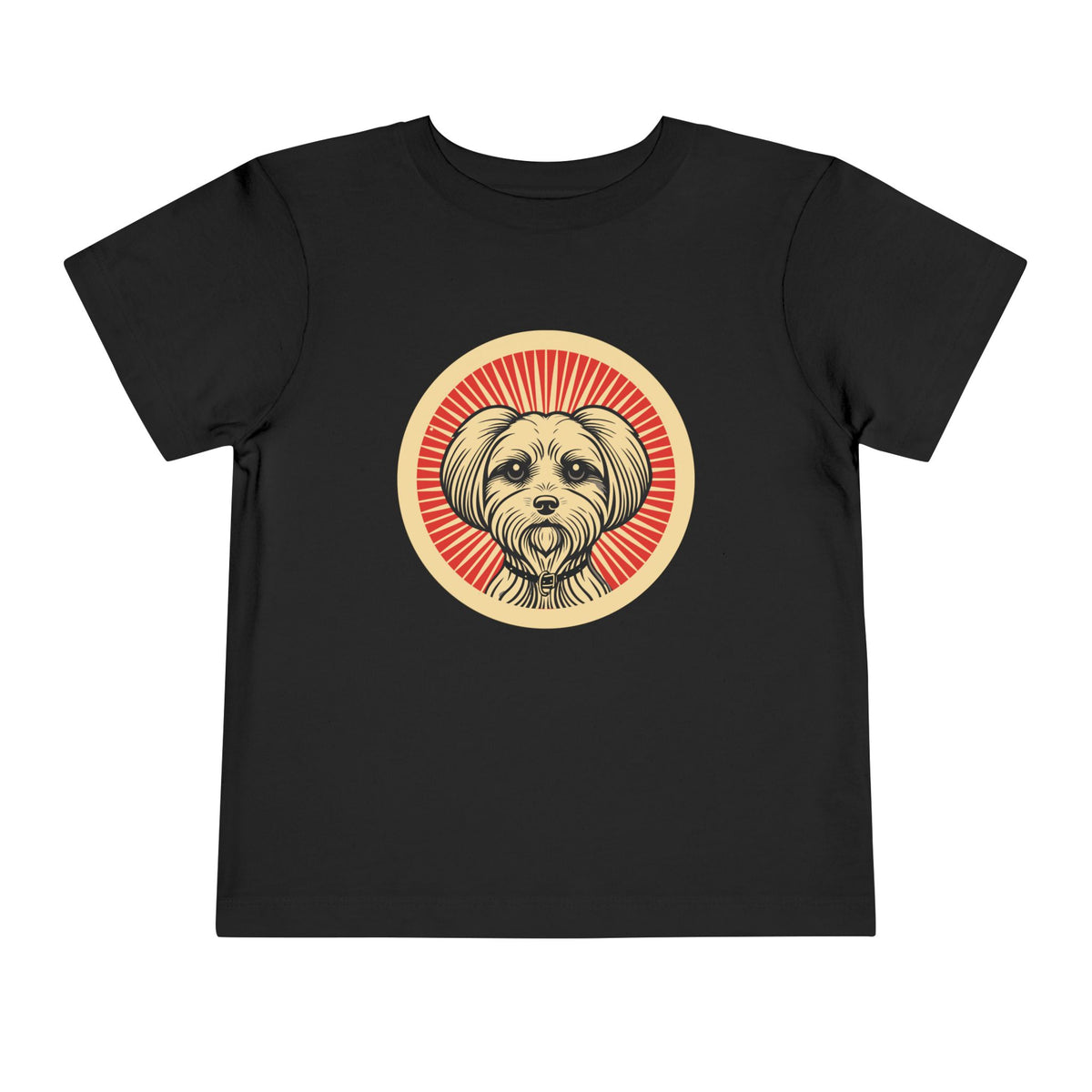 Maltese Toddler Tee — Black