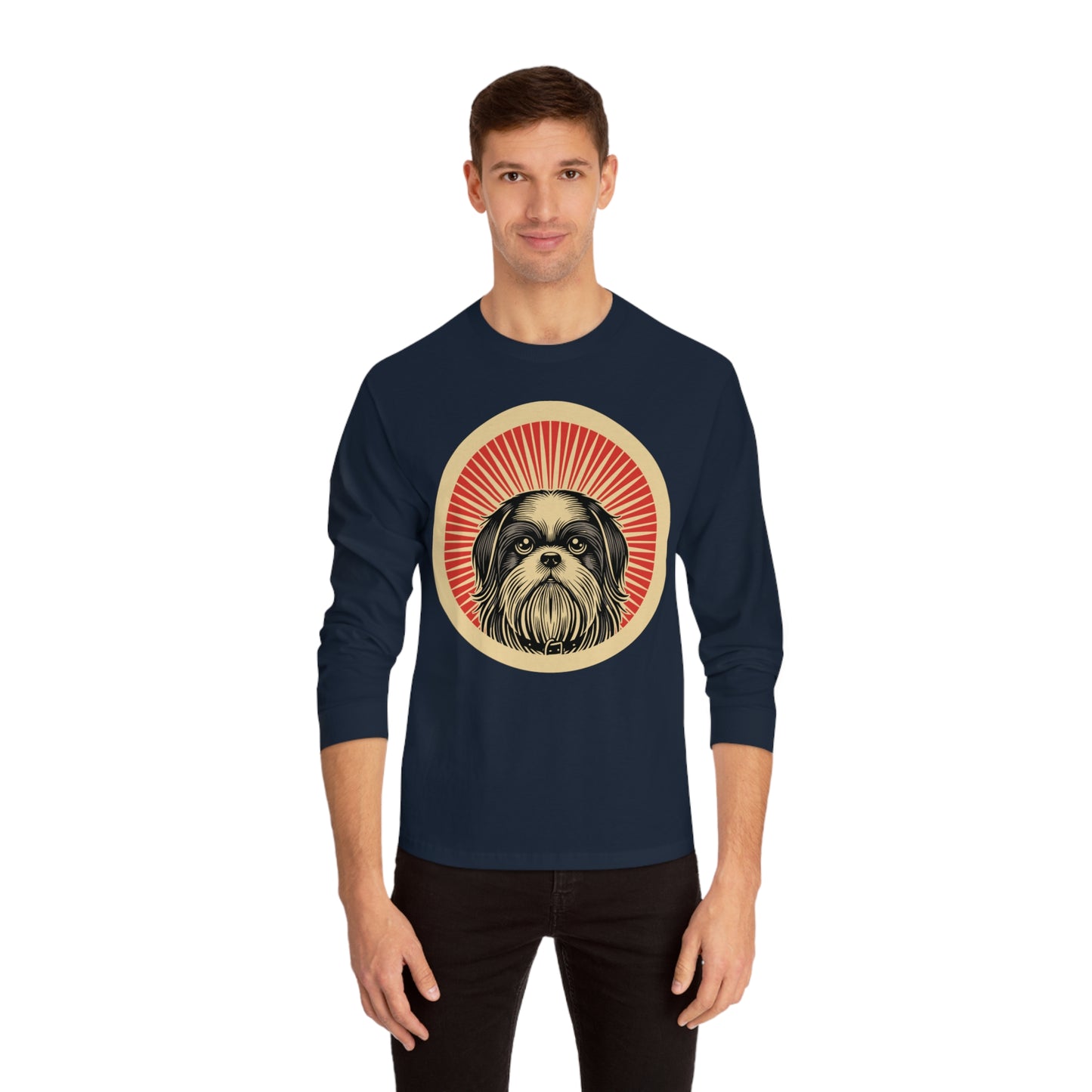 Shih Tzu Long Sleeve Tee for Adults