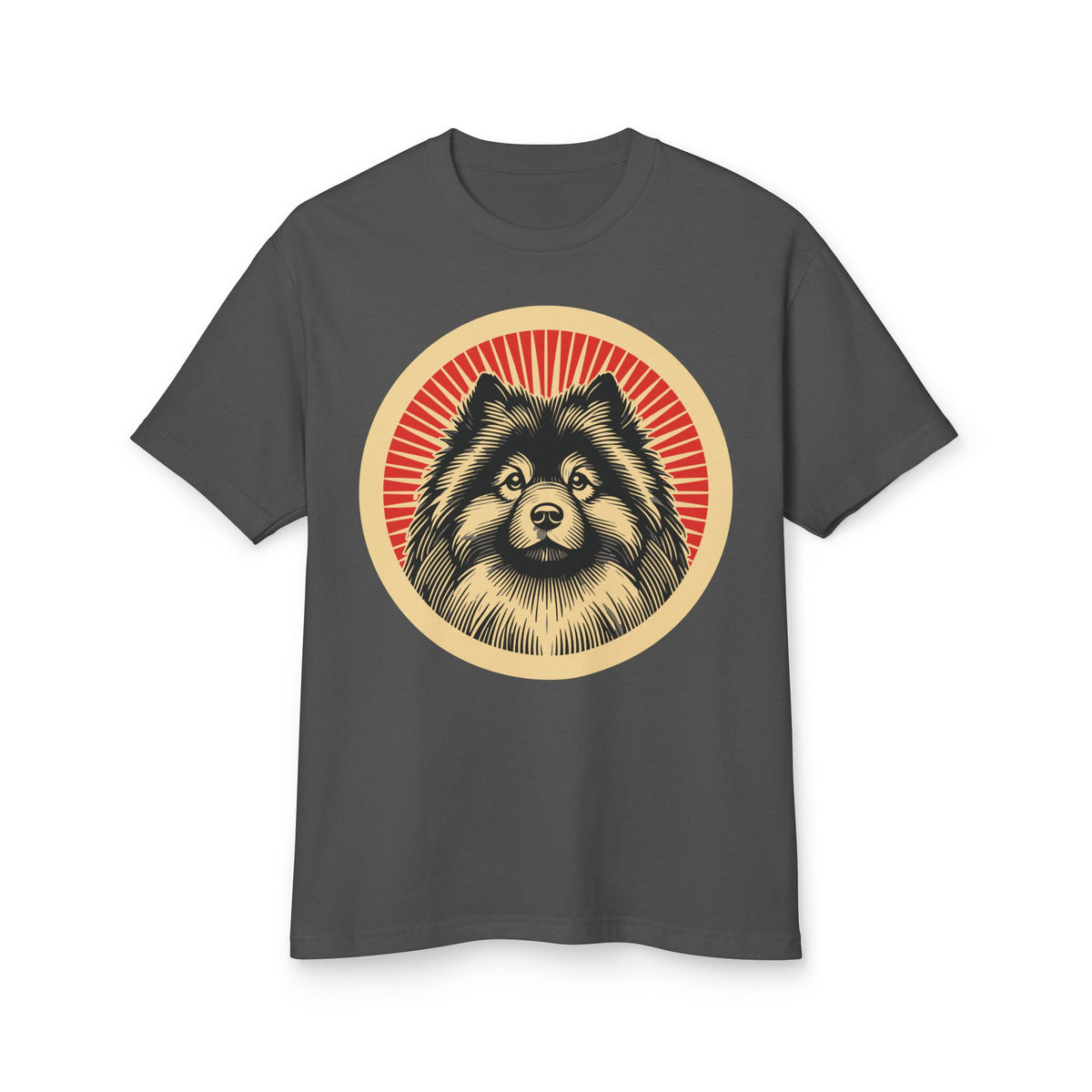 Keeshond Heavyweight Tee — Faded Black
